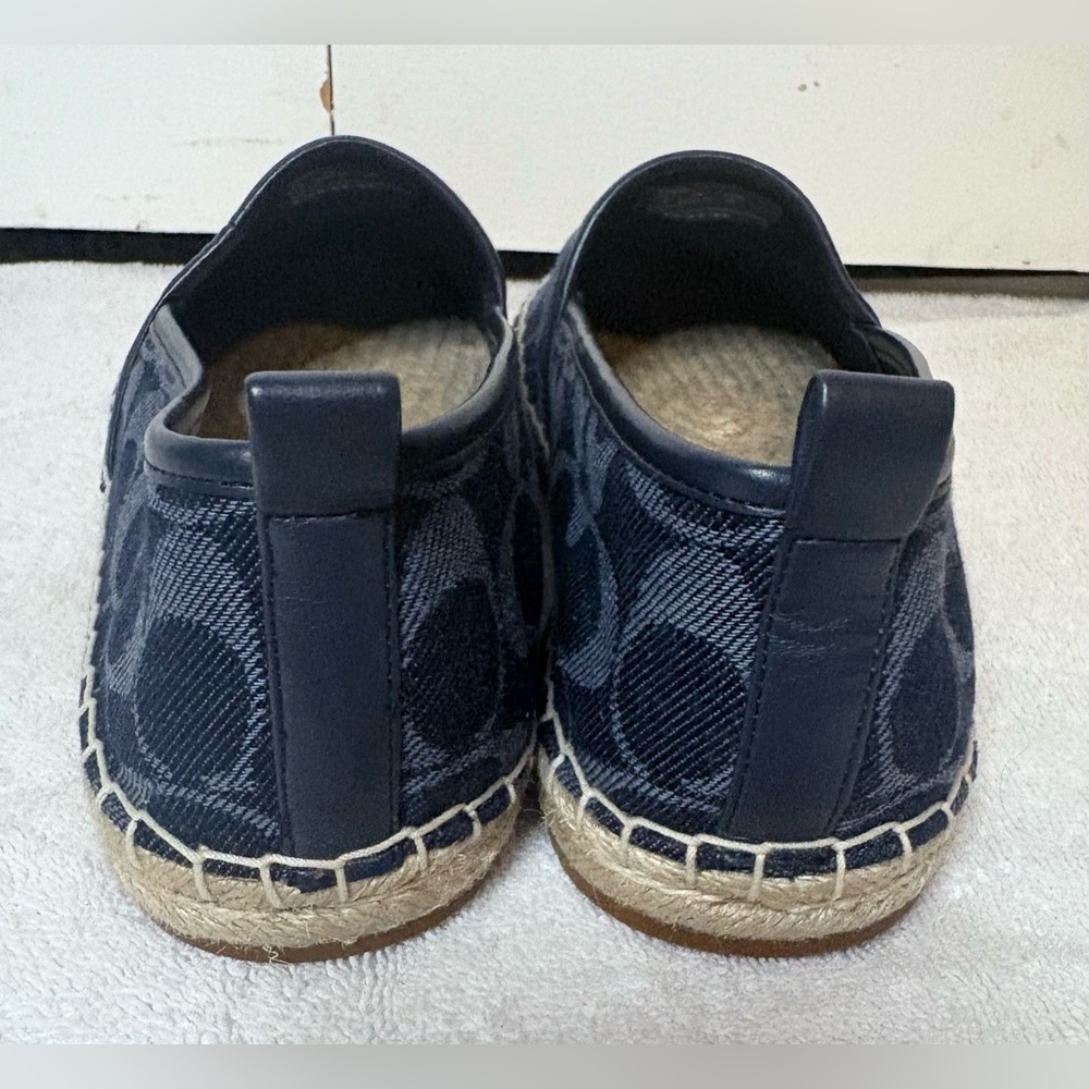 Coach Codi Espadrille In Signature Denim  Size 9.5B NWOB - Picture 5 of 7